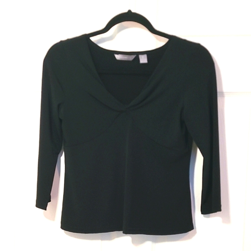 Vintage 90s Y2k Black Top Size Small Made In USA Size Small